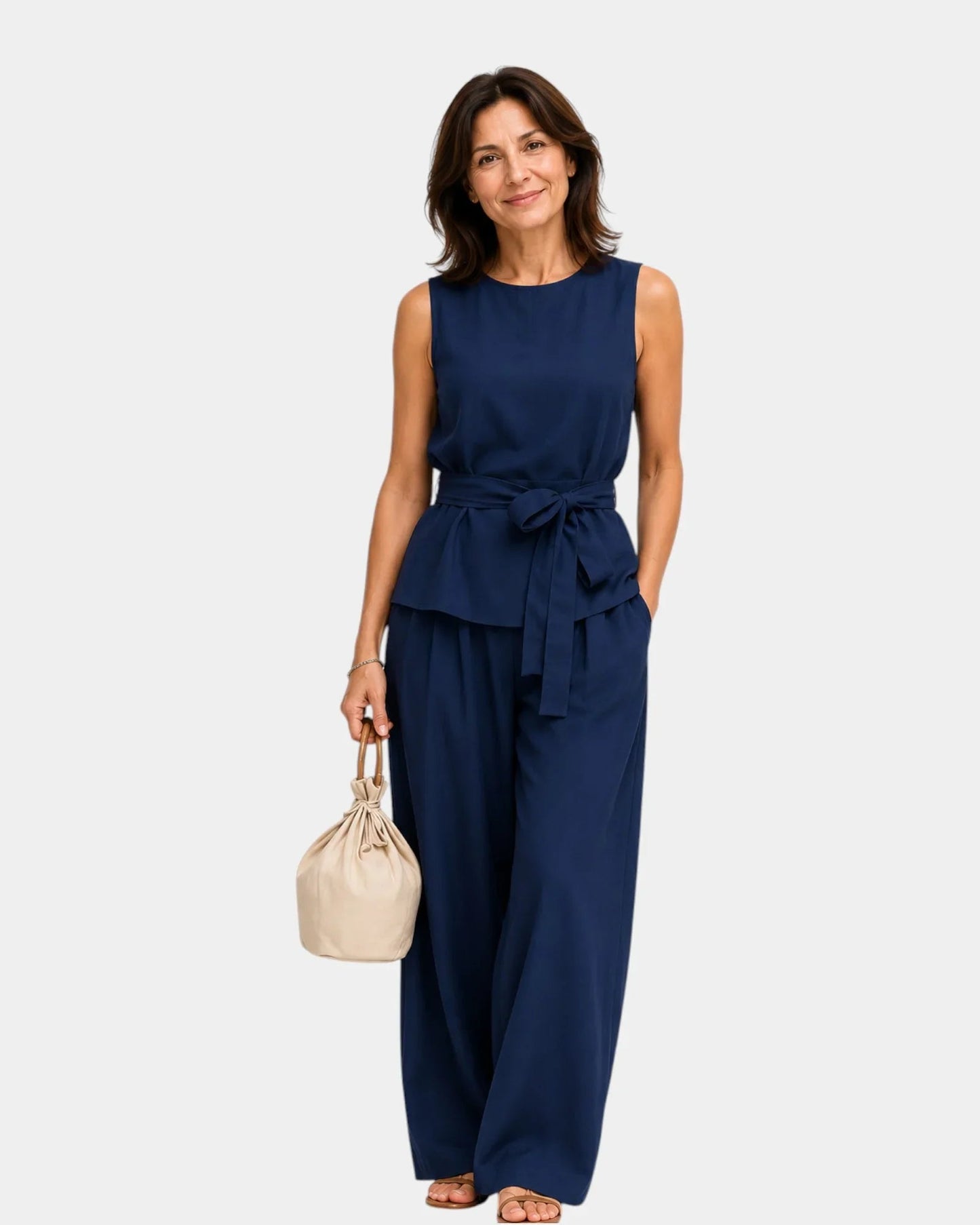Iseultine | Sleeveless Top & Pants Set