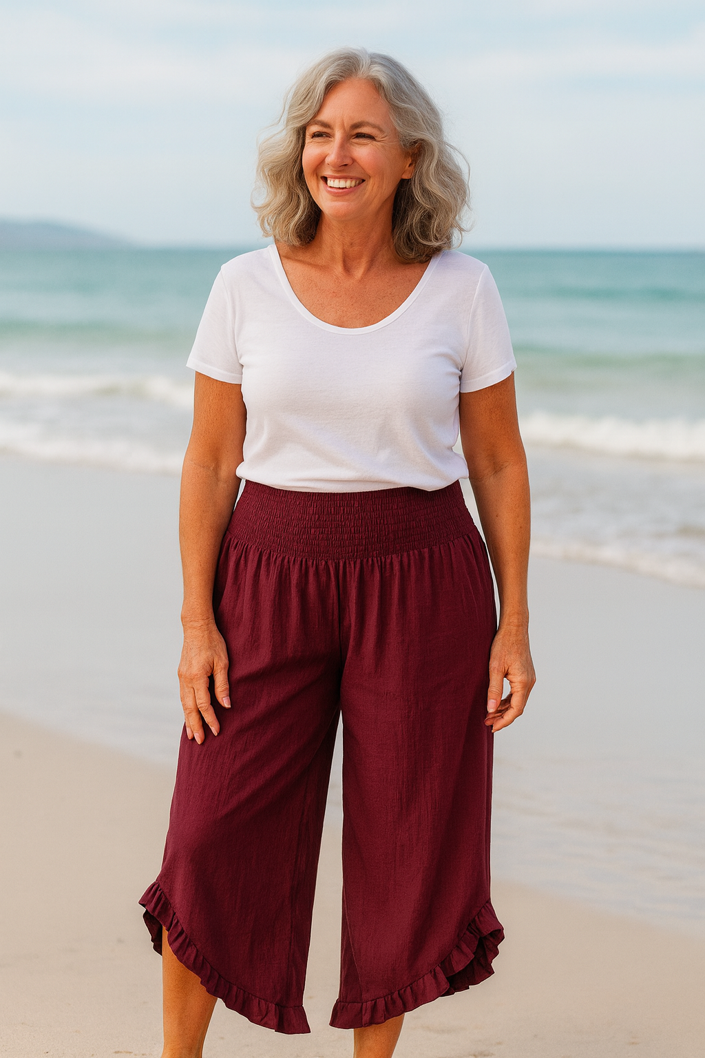 Clare | Cotton-Linen Ease Pants