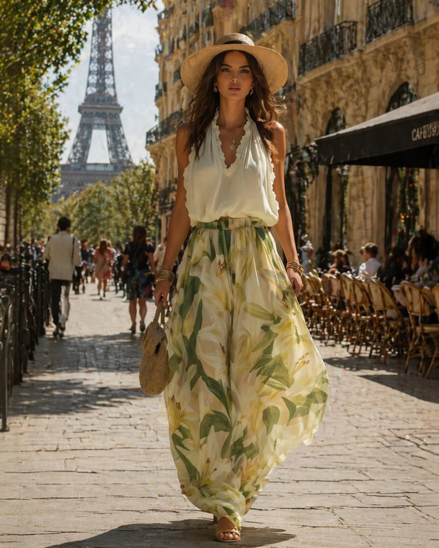 Annette | Elegant Flowing Floral Set