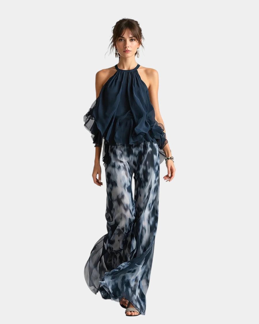 Magali | Elegant Pants & Blouse Set - women's set
