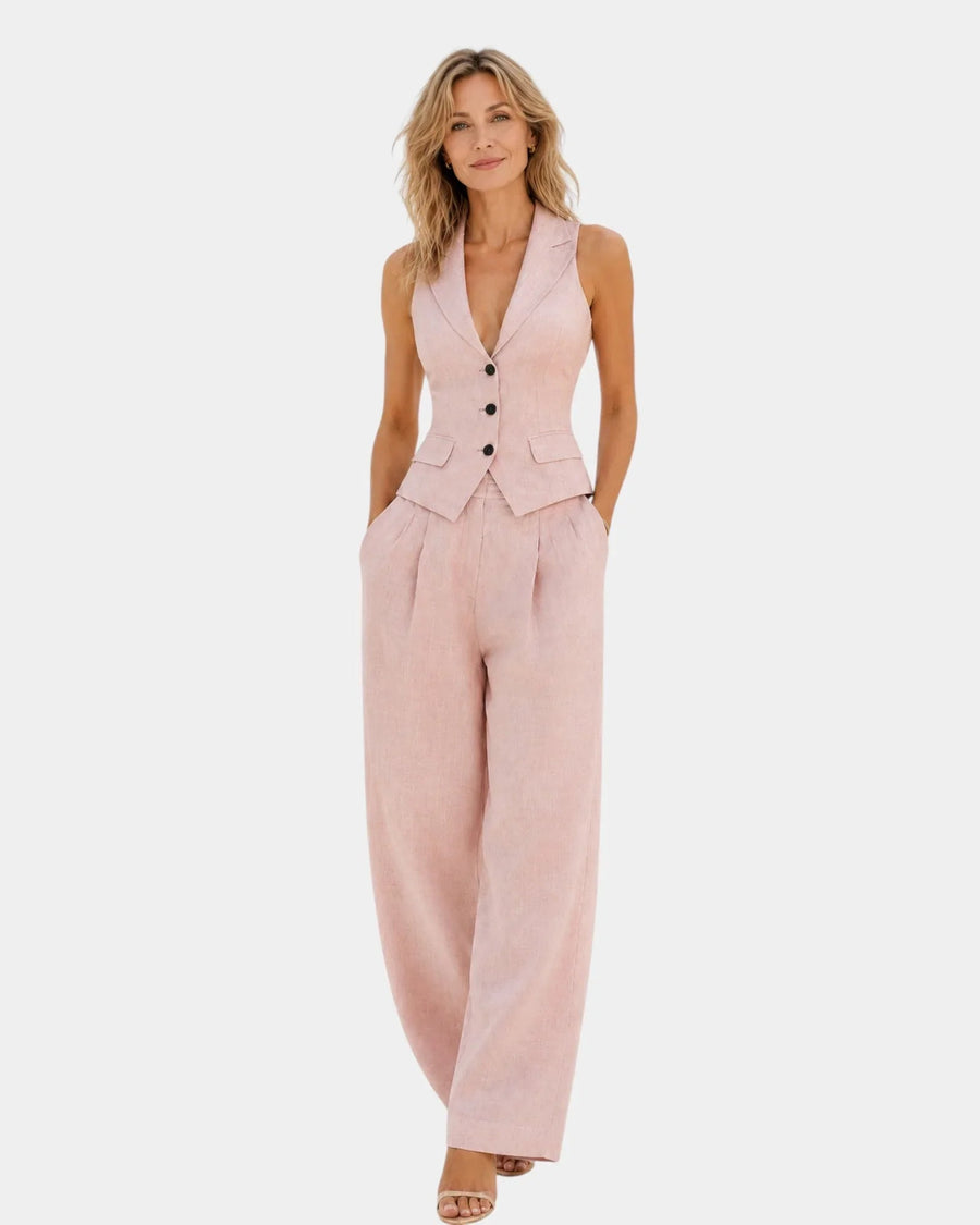 Clarine | Vest & Pants Set - women's set