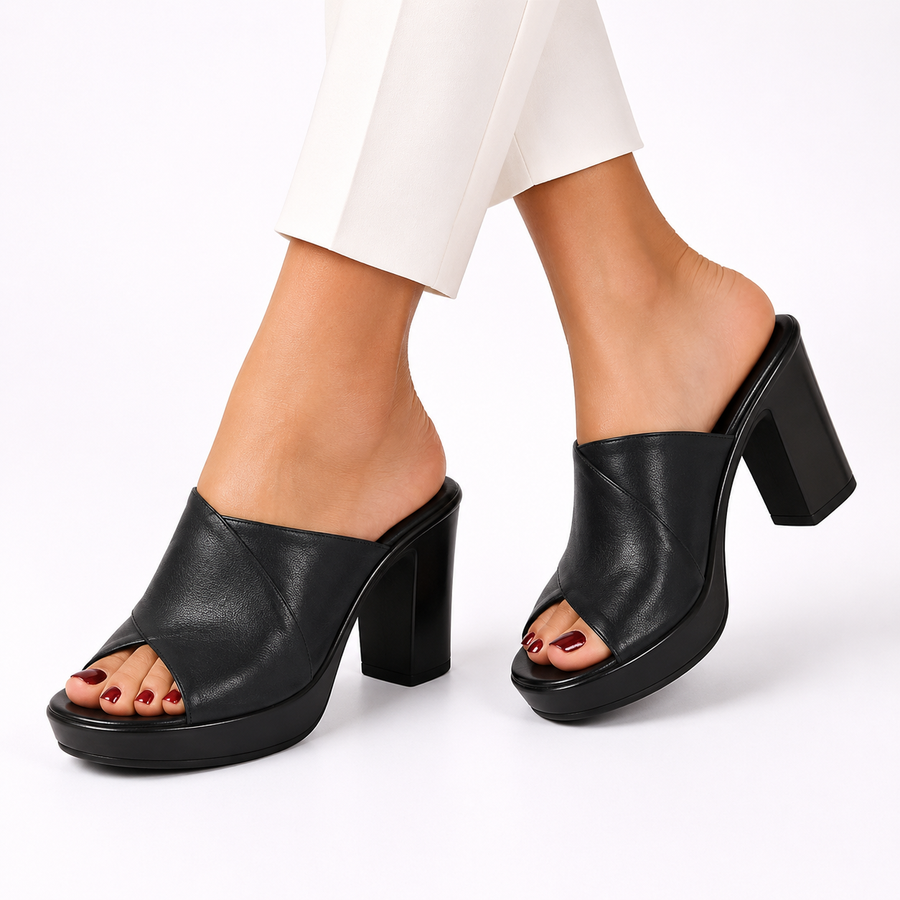 Sophia | Classic Comfort Slide Heels
