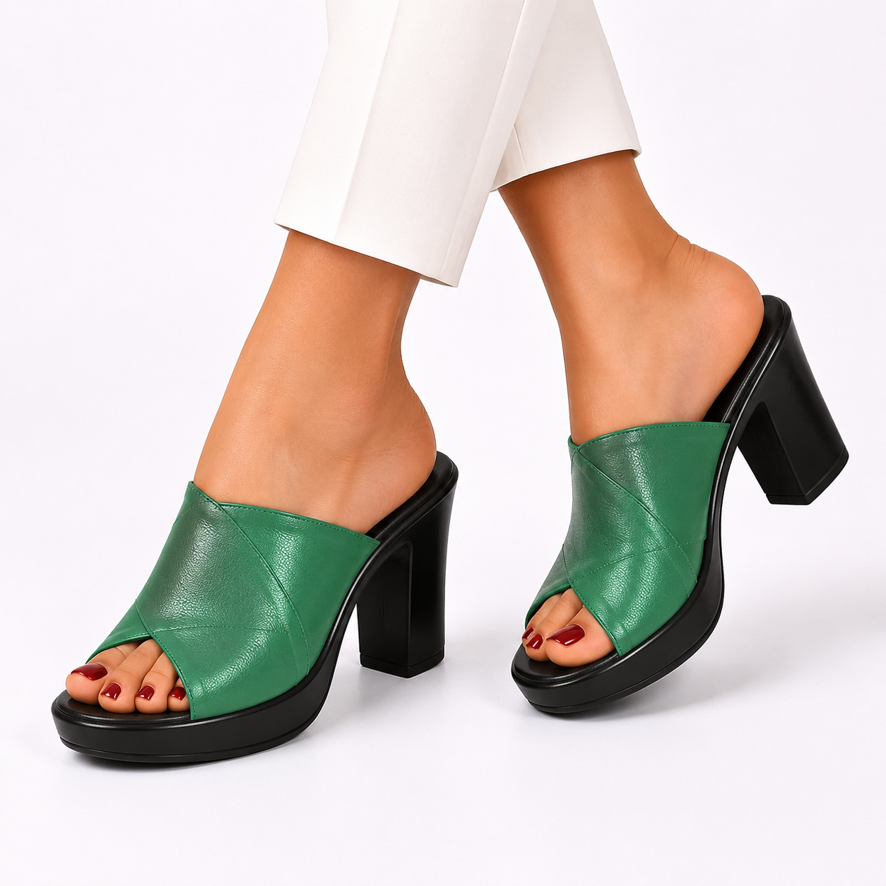 Sophia | Classic Comfort Slide Heels