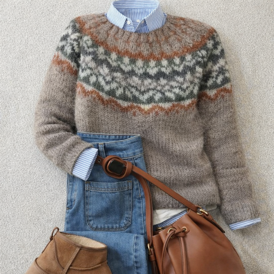 Ashley | Heritage Nordic Knit Sweater