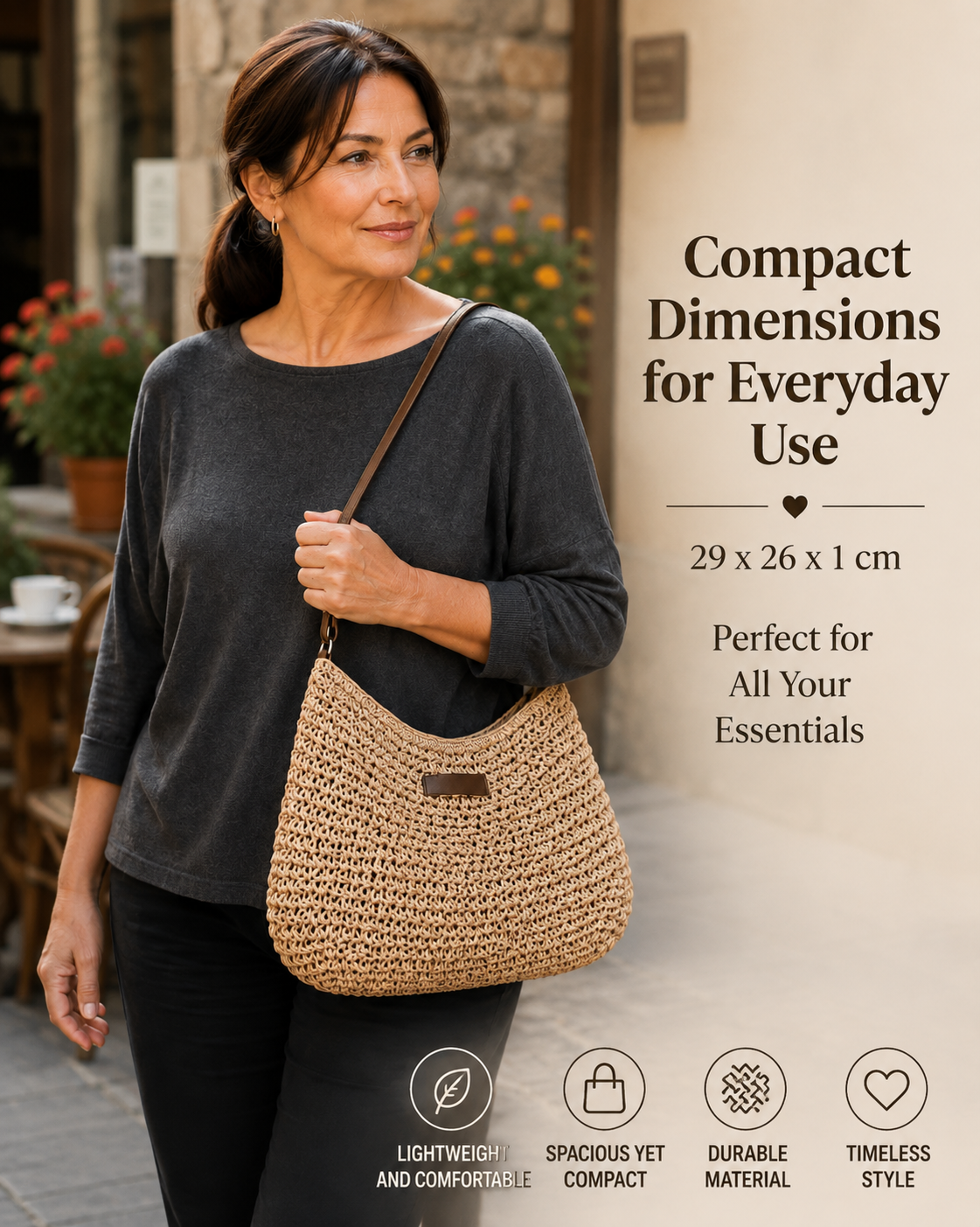 Simona | Elegant Woven Handbag