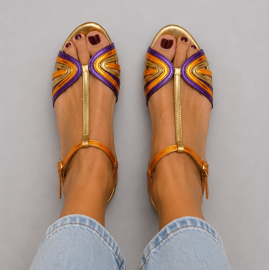 Viviana | Mediterranean T-Bar Sandals