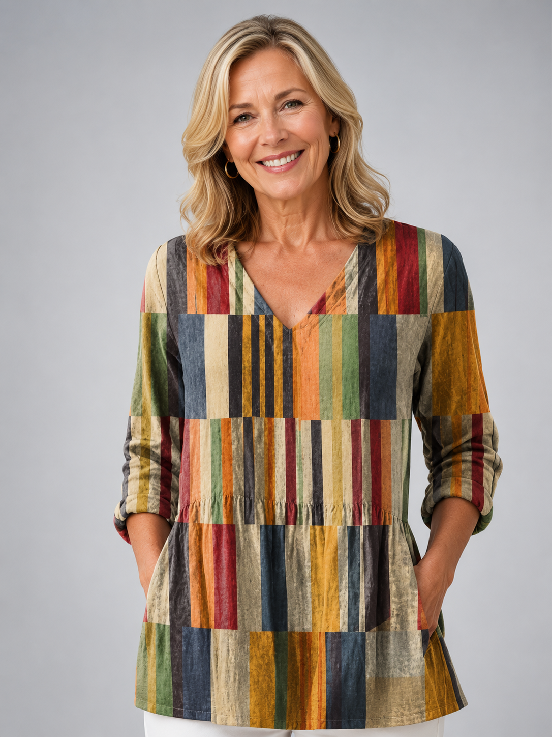 Chloe | Long Blouse with V-Neck
