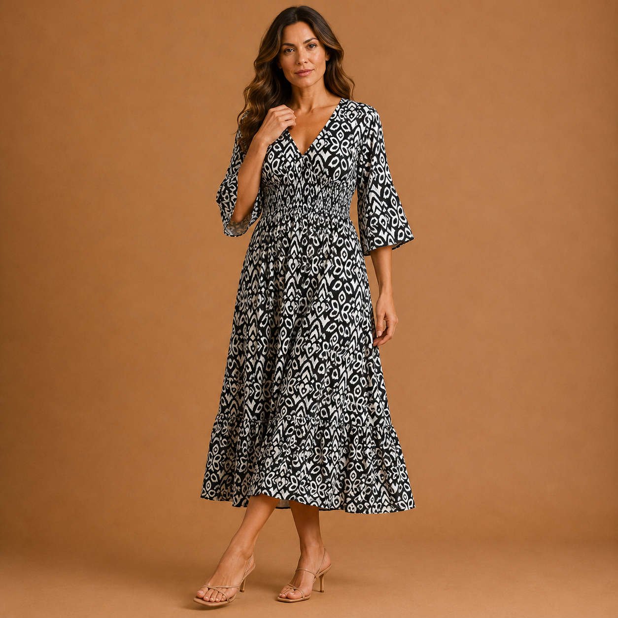SELENE | Bohemian Midi Dress