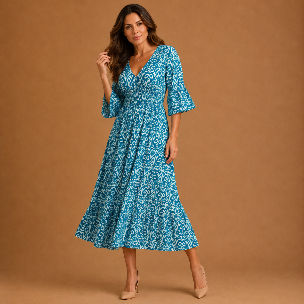 SELENE | Bohemian Midi Dress