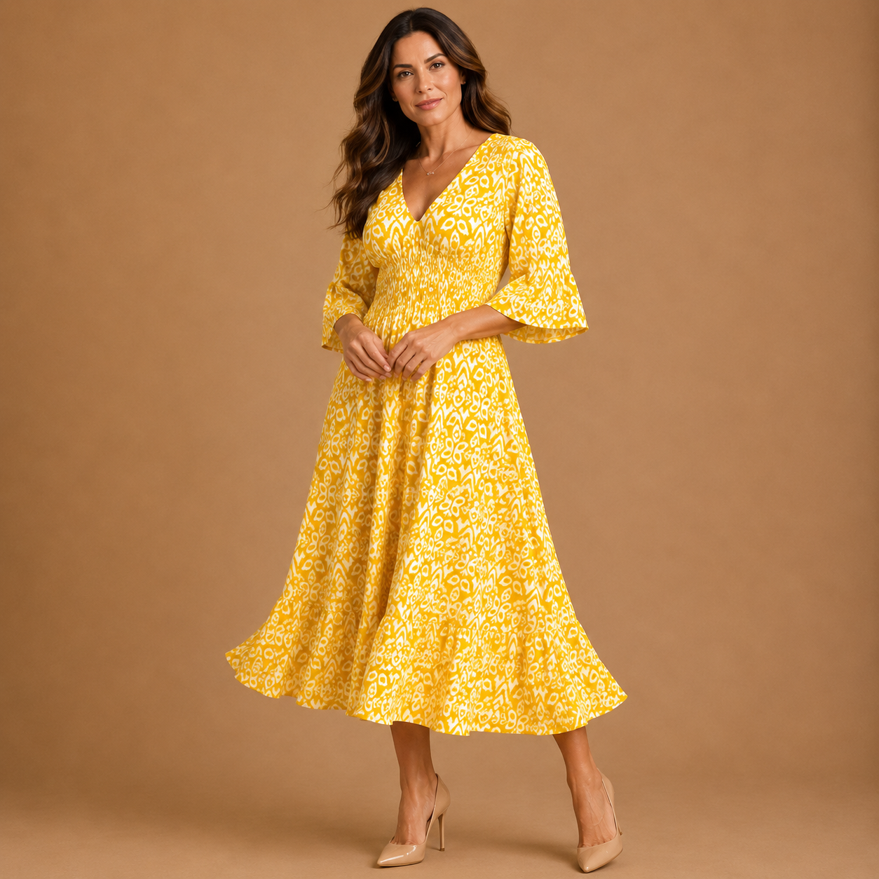 SELENE | Bohemian Midi Dress