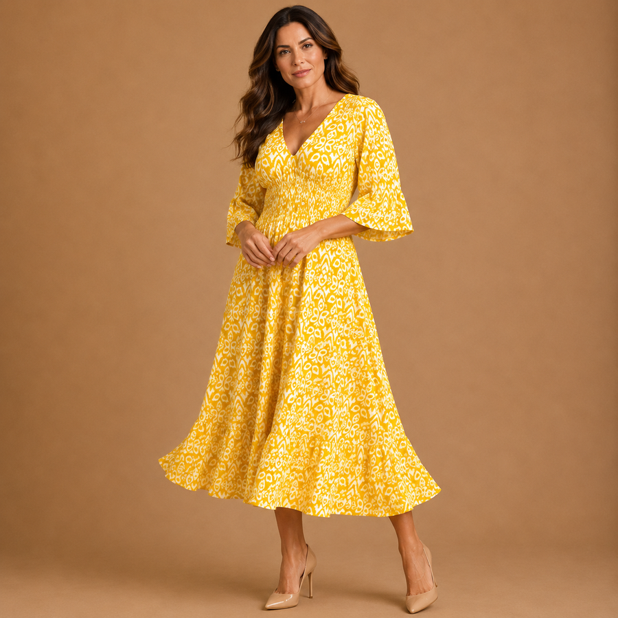 SELENE | Bohemian Midi Dress