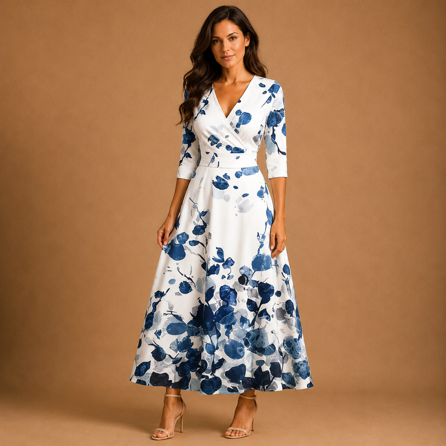 ABIGAIL | Sculpting Floral Maxi Dress
