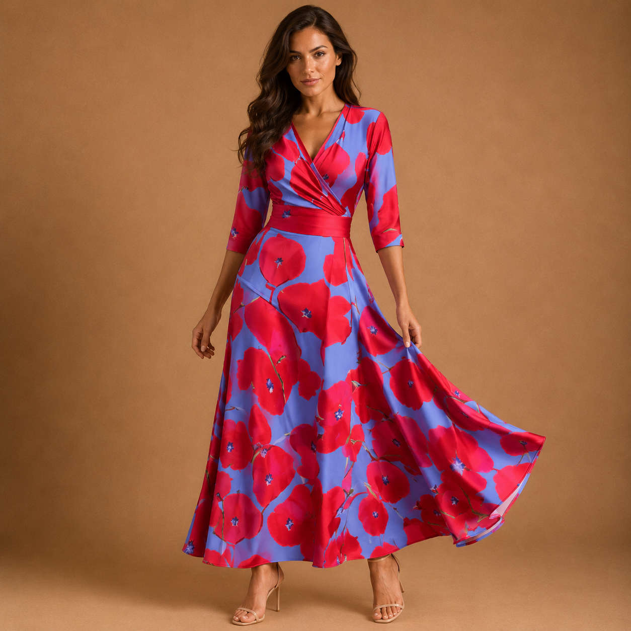 ABIGAIL | Sculpting Floral Maxi Dress