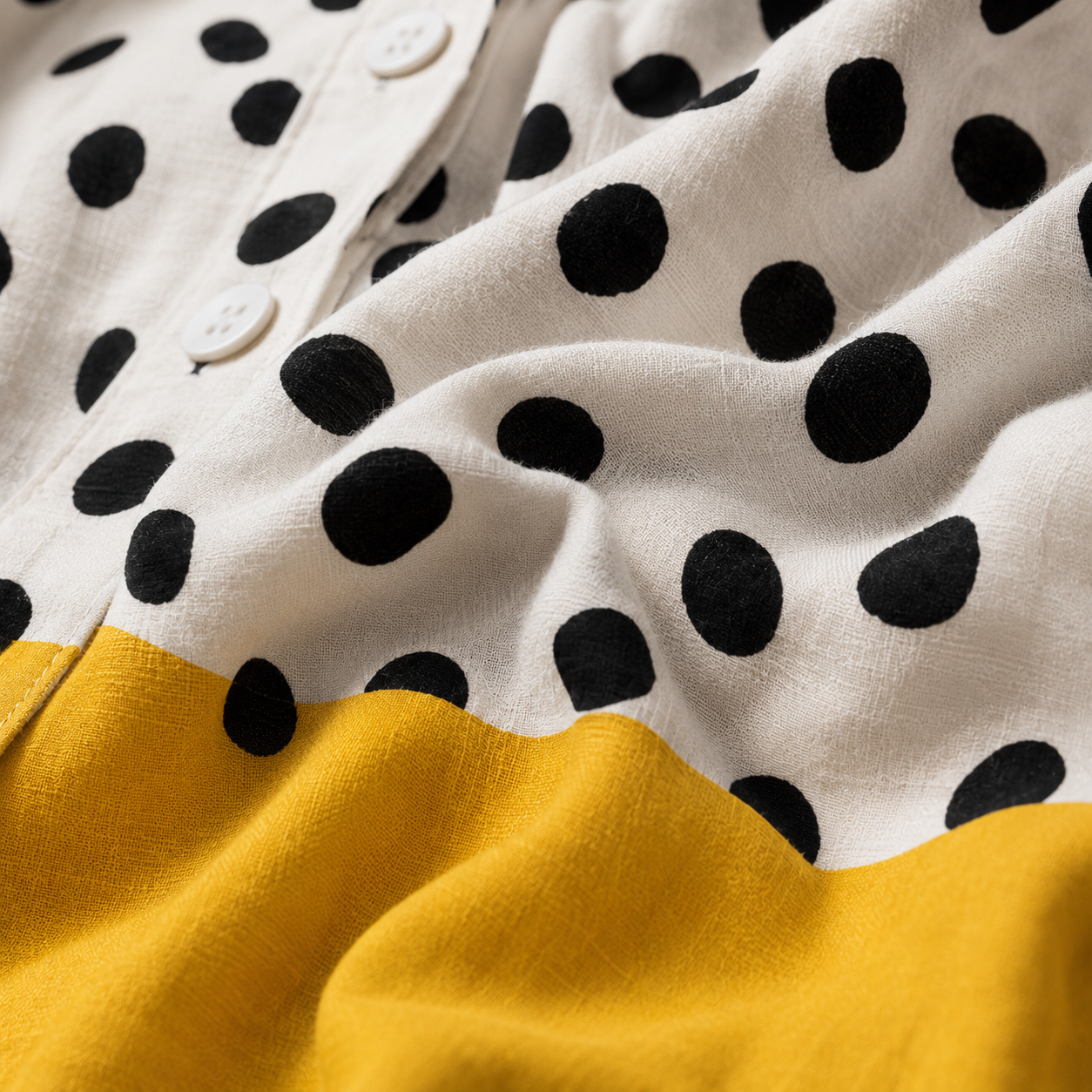 AVERY | Polka Dot Print Long Sleeve Shirt