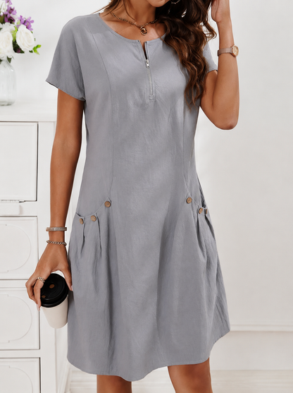 Hanna | Linen-Blend Summer Dress