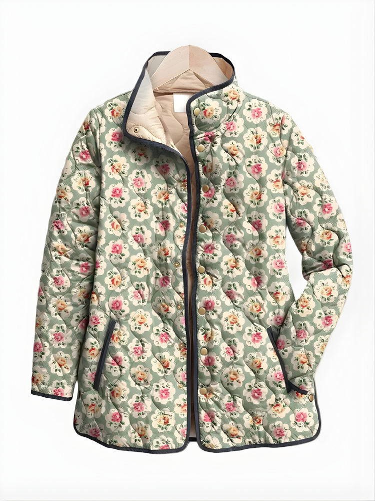 DIOR | Quilted Jacket with Vintage Floral Print
