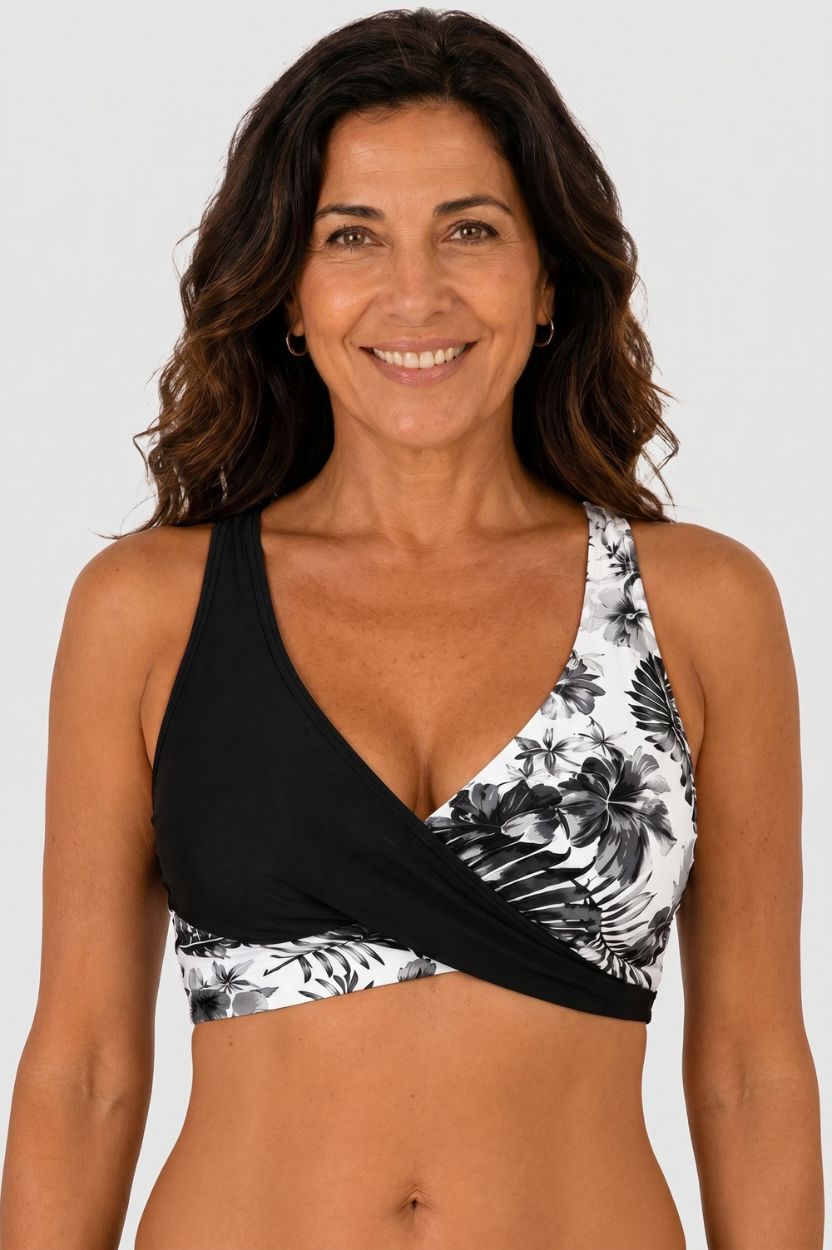 Floral High-Waist Shaping Bikini