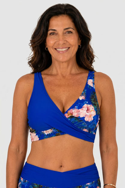 Floral High-Waist Shaping Bikini