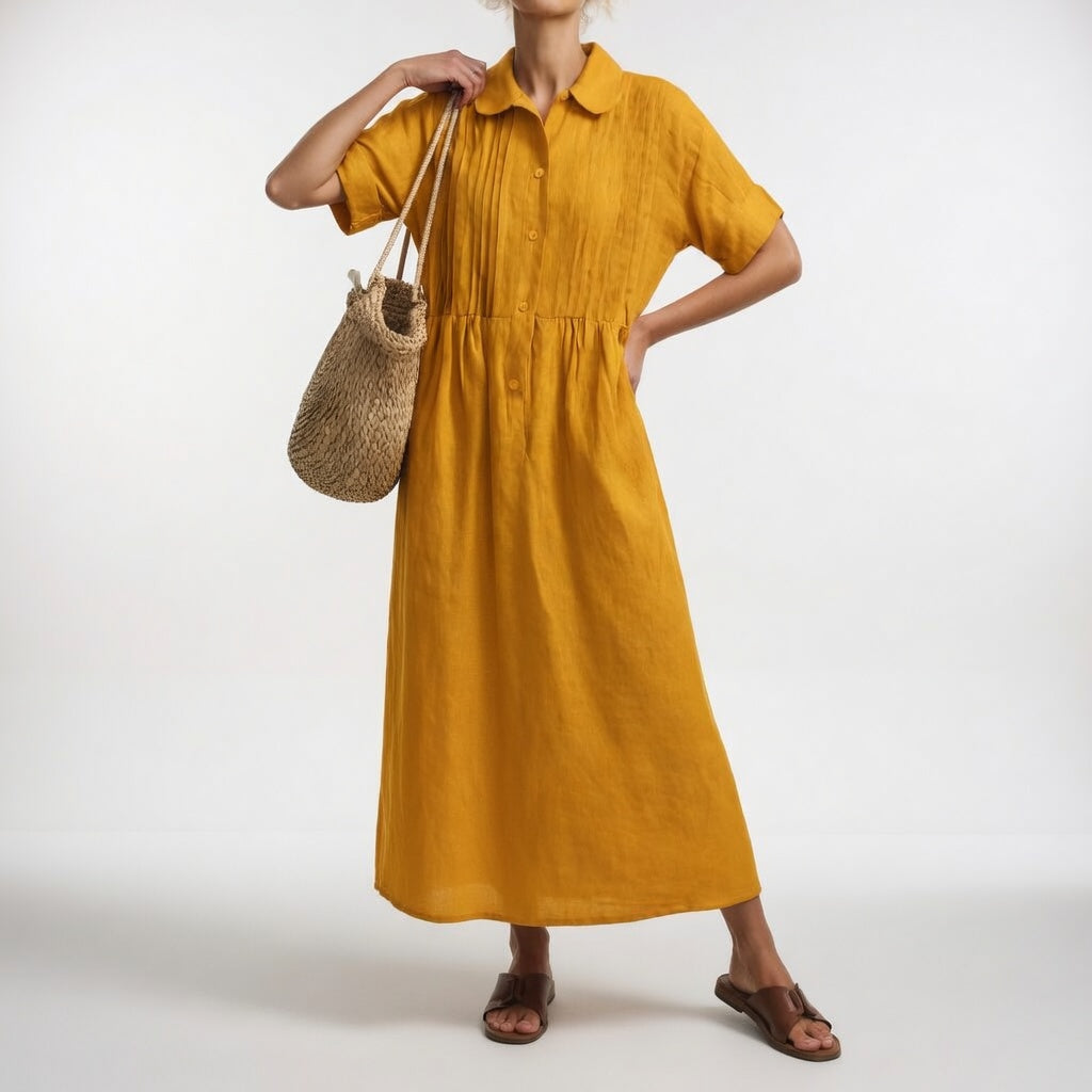 Alexis | Flowing Summer Shirt Dress