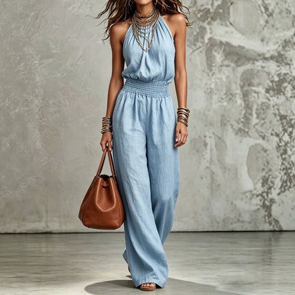 Valerie | Elegant Wide Leg Jumpsuit