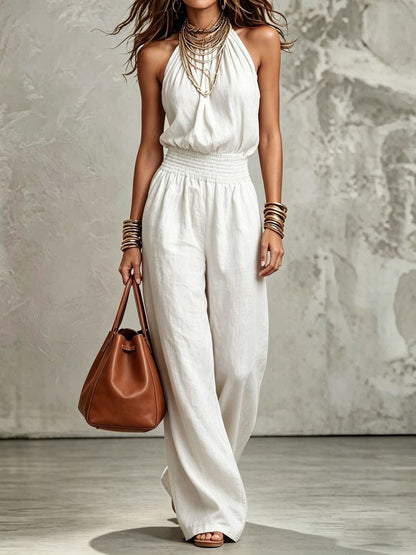Valerie | Elegant Wide Leg Jumpsuit