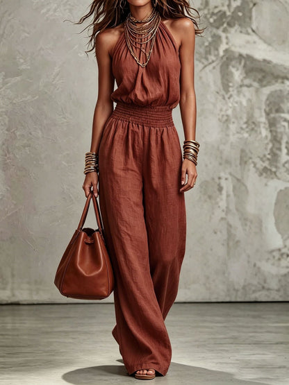 Valerie | Elegant Wide Leg Jumpsuit