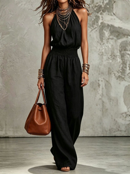 Valerie | Elegant Wide Leg Jumpsuit