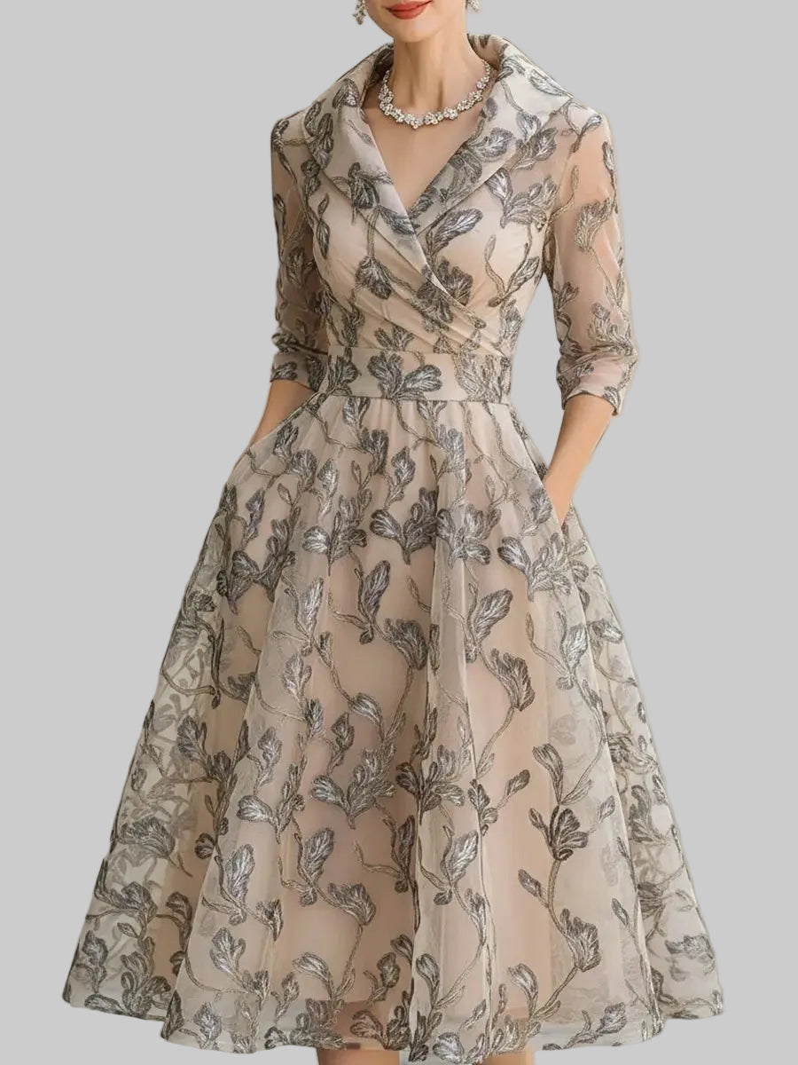 Elena | Elegant Lace Dress - women's dress