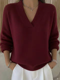 Vivelle | Relaxed V-Neck Sweater