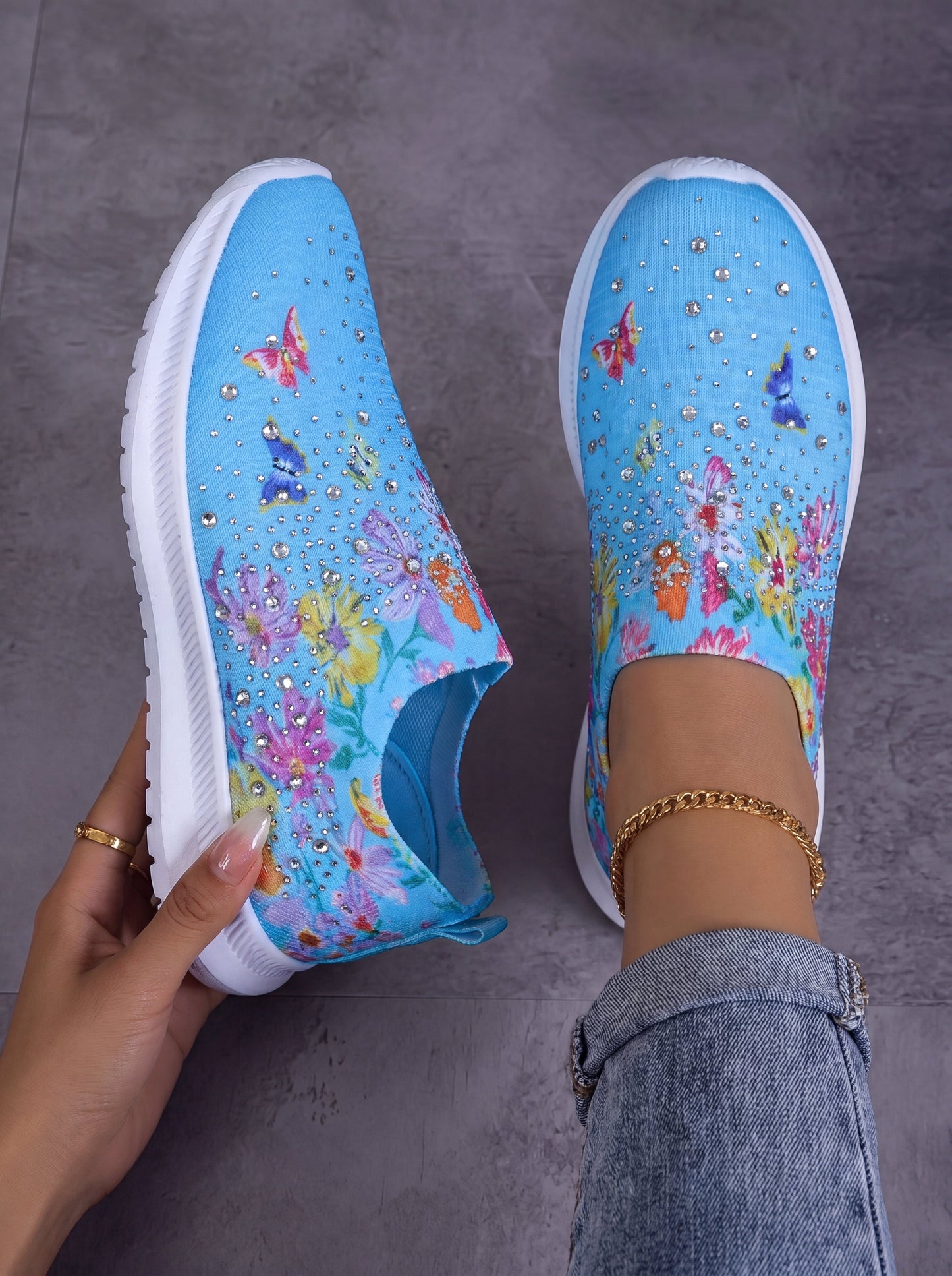 Rosella | Breathable Floral Sneakers