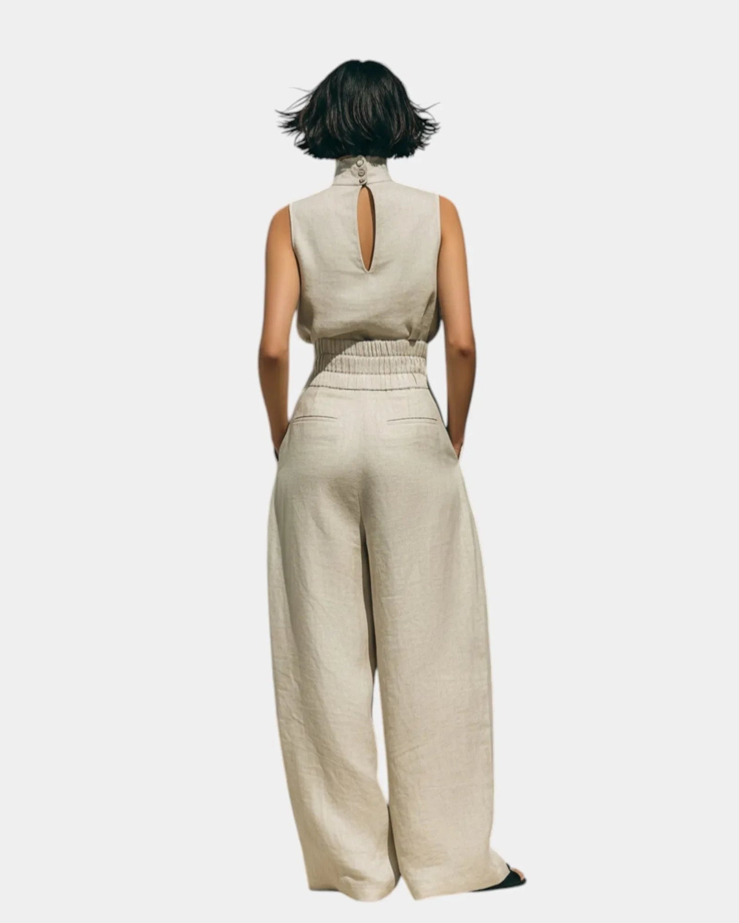 Falyne | Minimalist Tank & Wide-Leg Pants Set