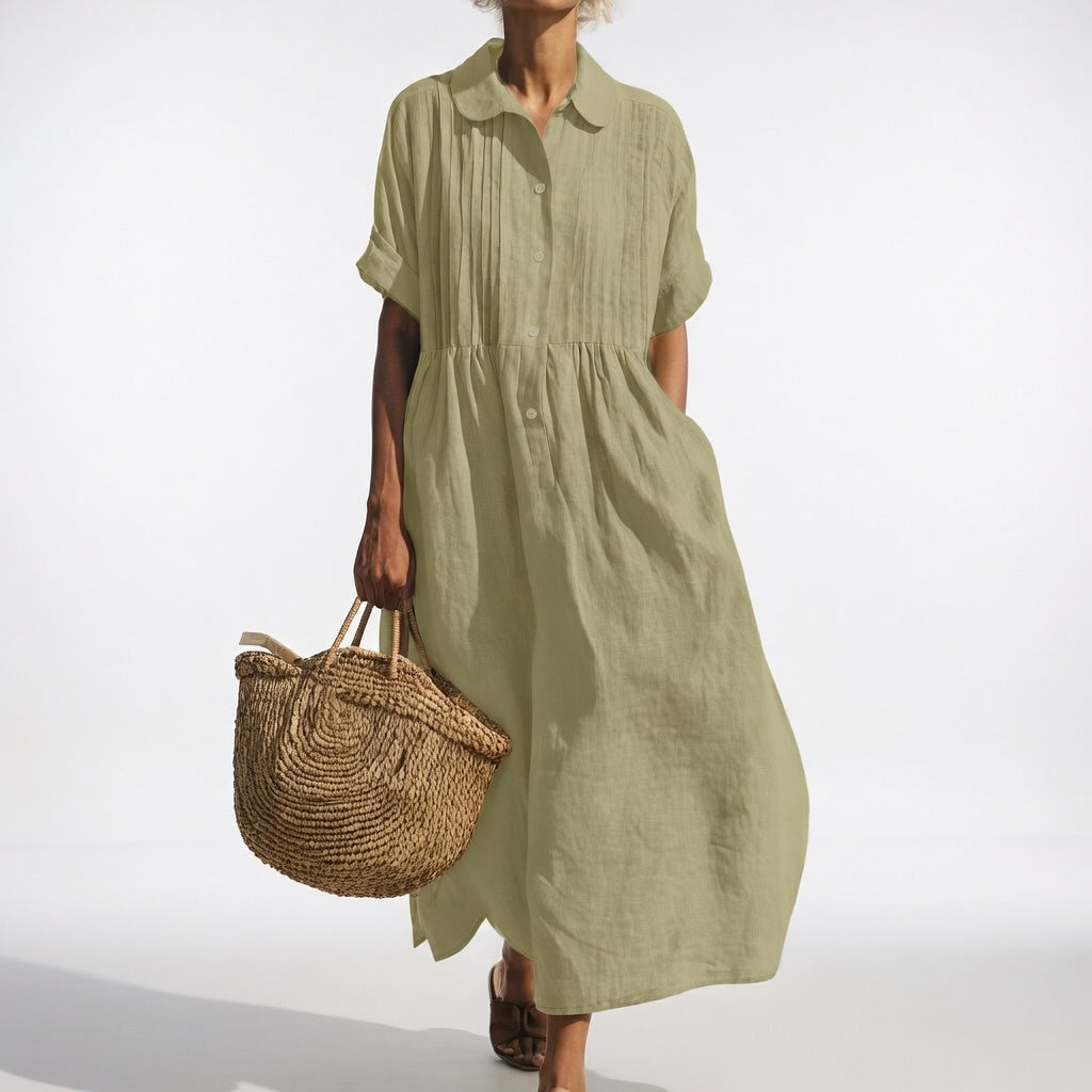 Alexis | Flowing Summer Shirt Dress