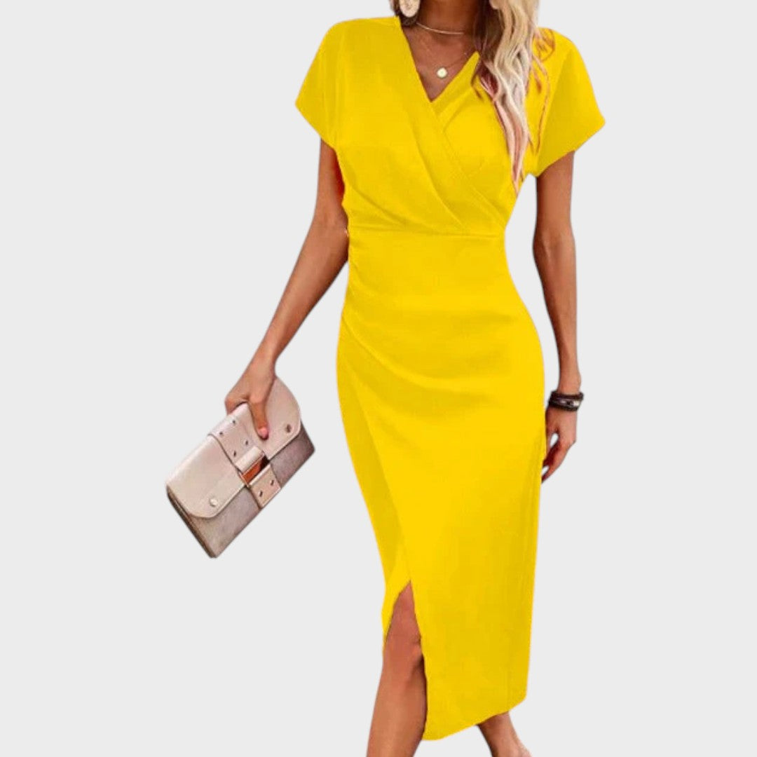 Vilma | V-Neck Midi Dress