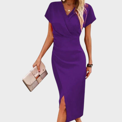 Vilma | V-Neck Midi Dress