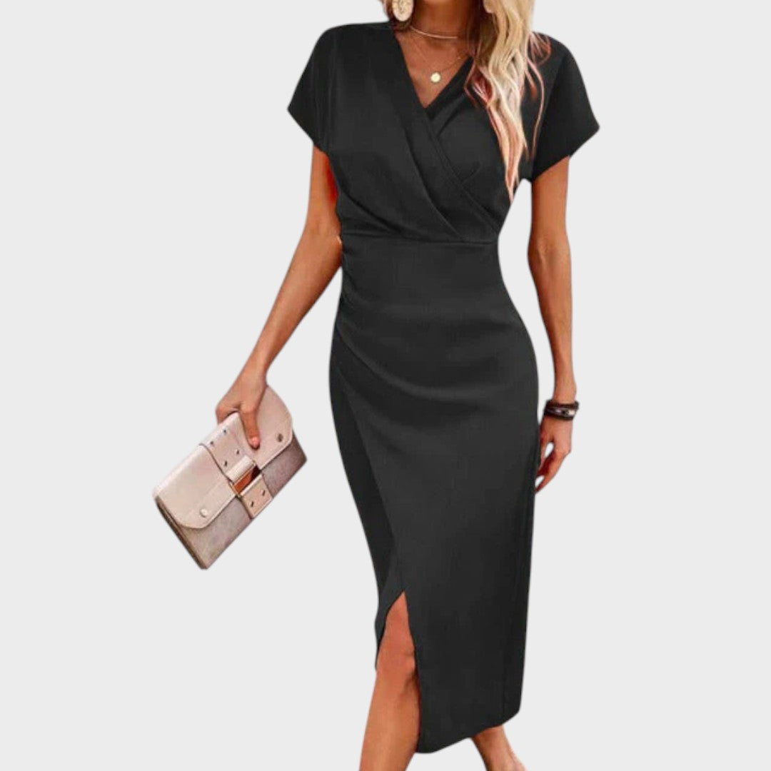 Vilma | V-Neck Midi Dress