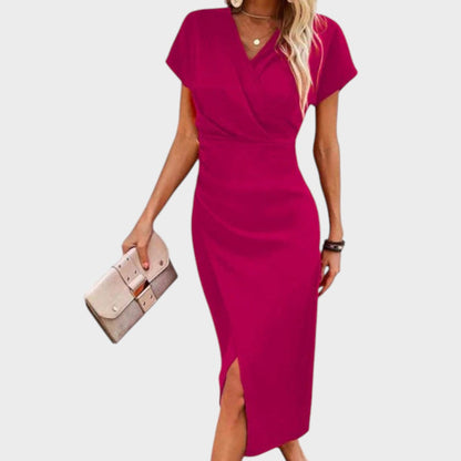 Vilma | V-Neck Midi Dress