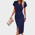 Vilma | V-Neck Midi Dress