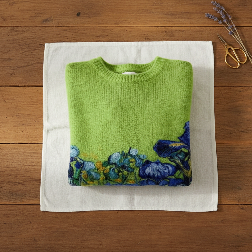 Mabel | Blue Flower Cotton Jumper