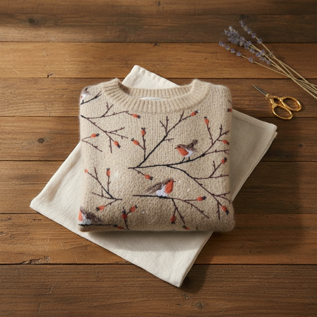 Hazel | Robin and Branches Cotton Jumper