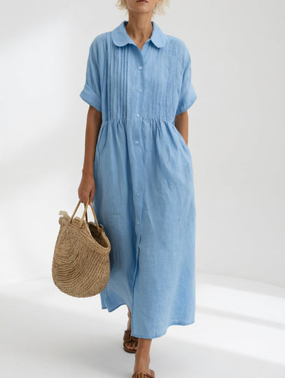 Alexis | Flowing Summer Shirt Dress