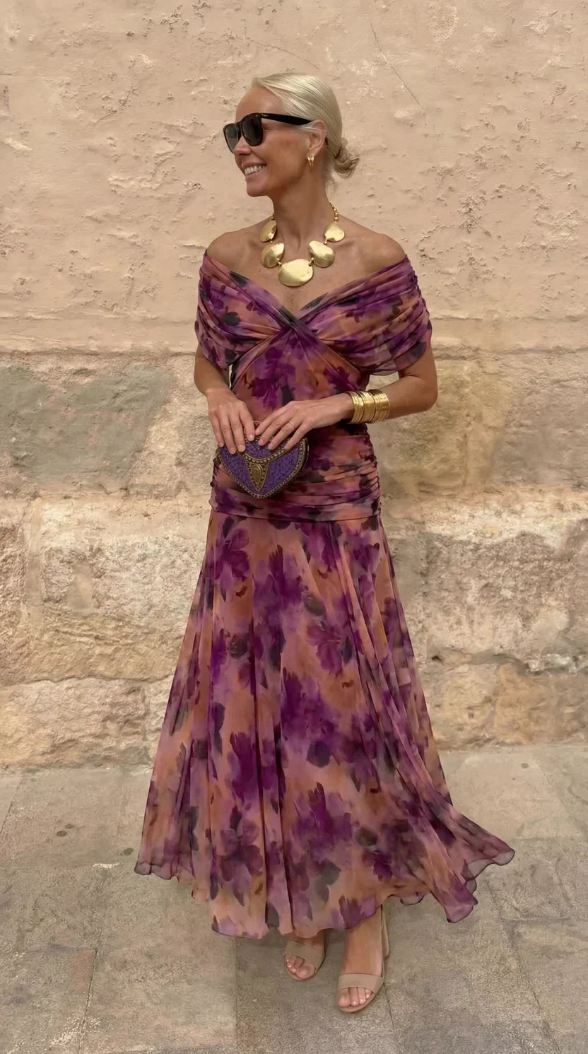 Hendrika | Coral Evening Dress