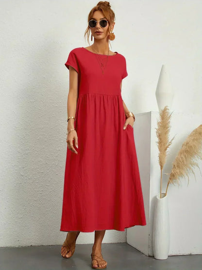 Gabrielle | Flowing Elegant Midi Dress