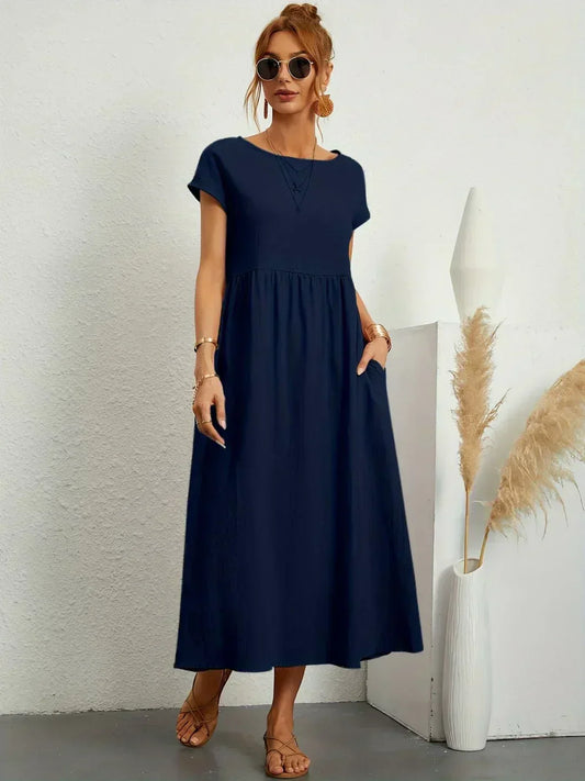 Gabrielle | Flowing Elegant Midi Dress