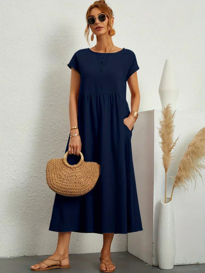Gabrielle | Flowing Elegant Midi Dress
