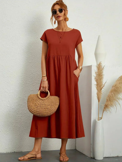 Gabrielle | Flowing Elegant Midi Dress