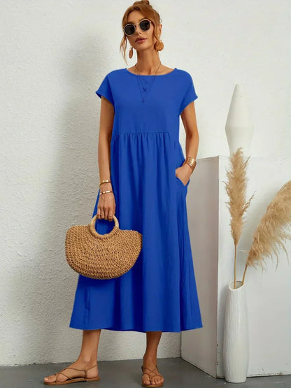 Gabrielle | Flowing Elegant Midi Dress