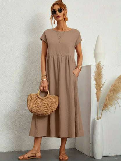 Gabrielle | Flowing Elegant Midi Dress