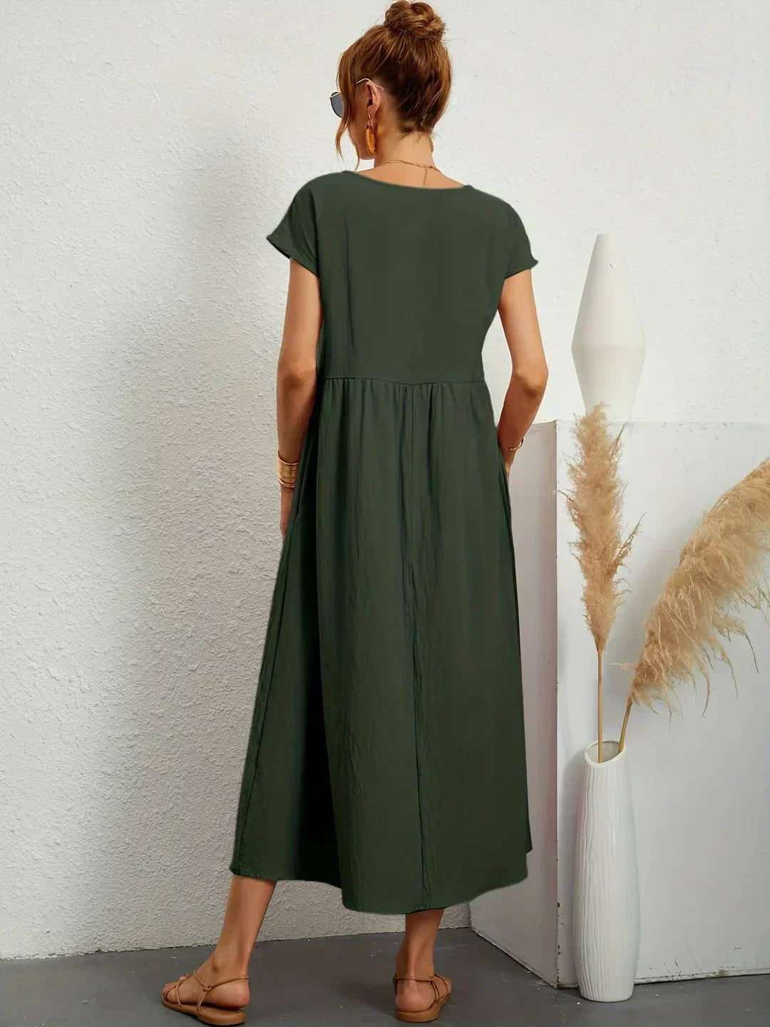 Gabrielle | Flowing Elegant Midi Dress