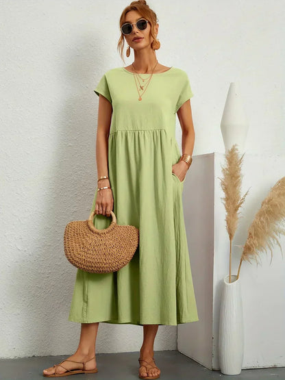 Gabrielle | Flowing Elegant Midi Dress