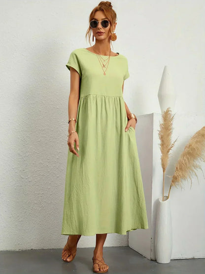 Gabrielle | Flowing Elegant Midi Dress